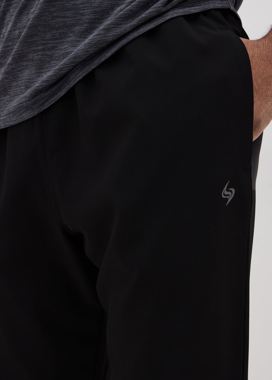 Souluxe Black Woven Jogging Bottoms