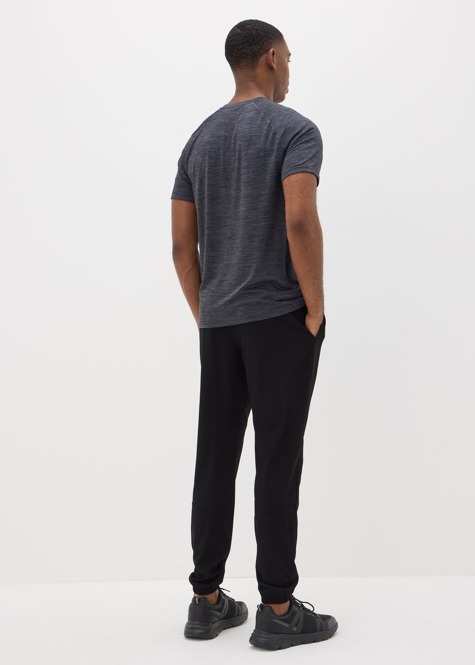 Souluxe Black Woven Jogging Bottoms