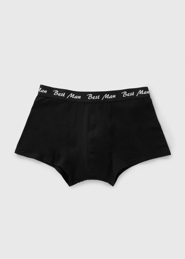 Black Best Man Boxers