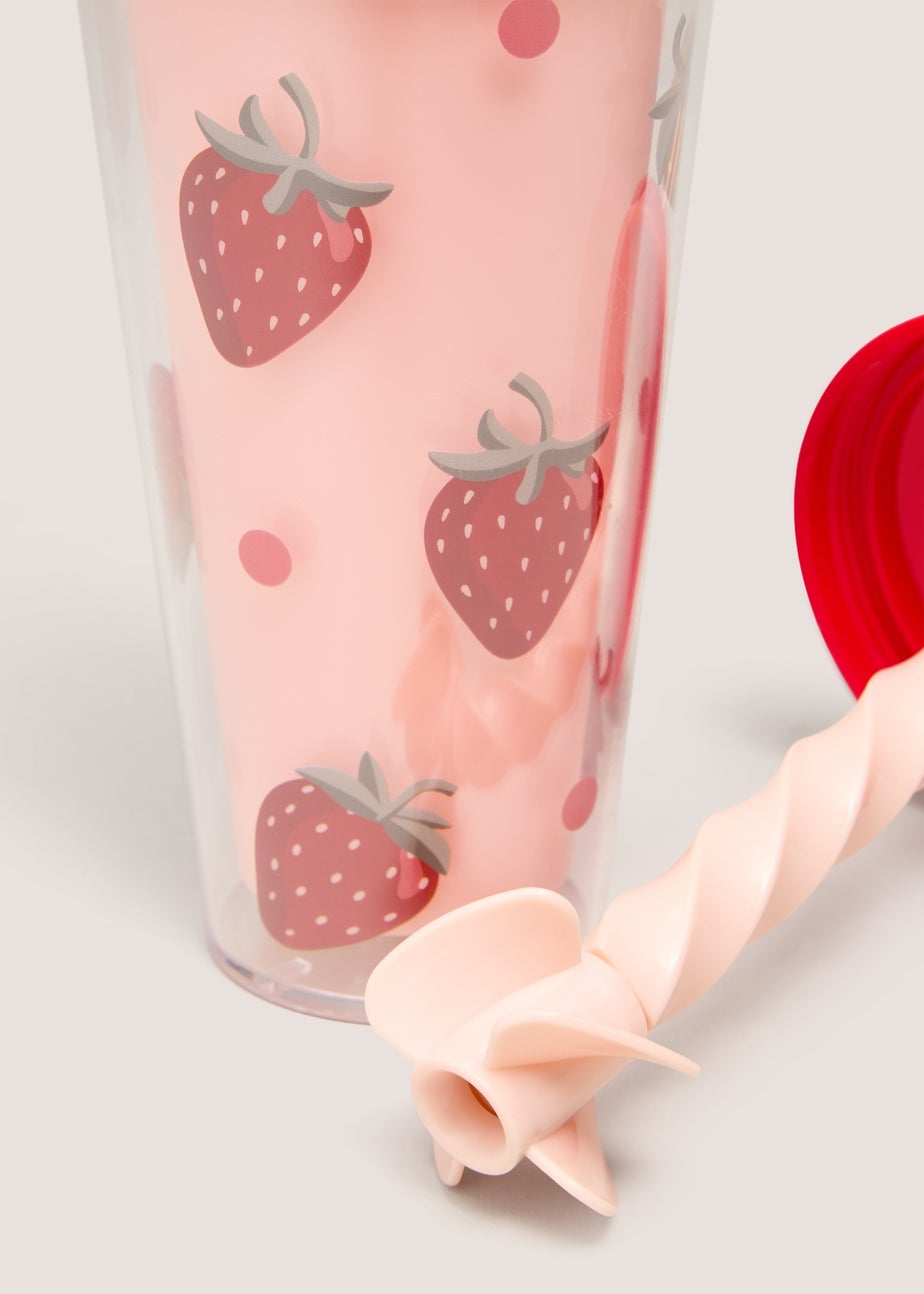 Twisty Strawberry Straw Cup