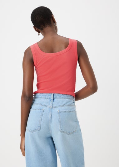 Coral Rib Jersey Vest