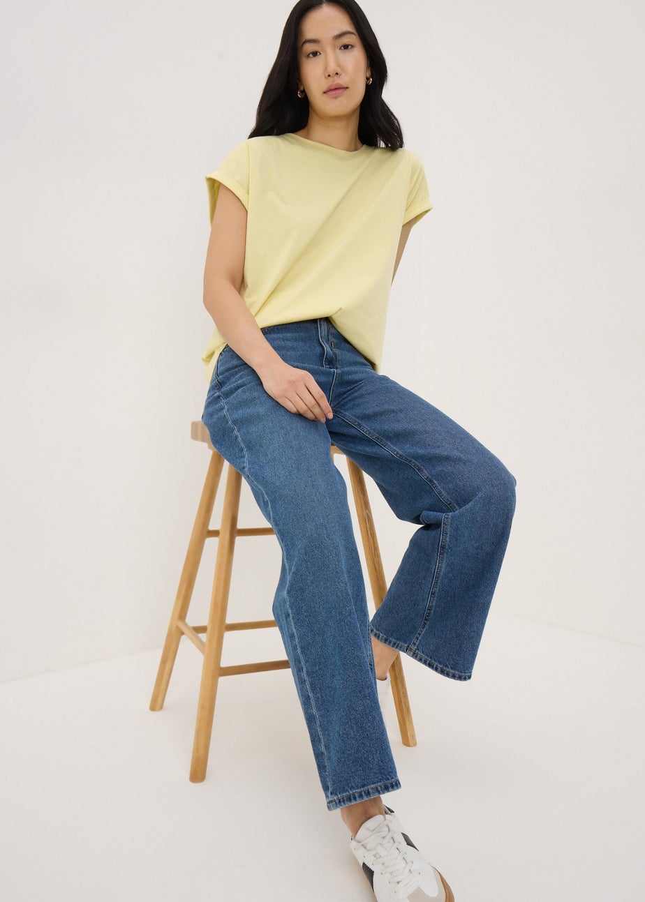 Yellow Regular Short Sleeve T-Shirt