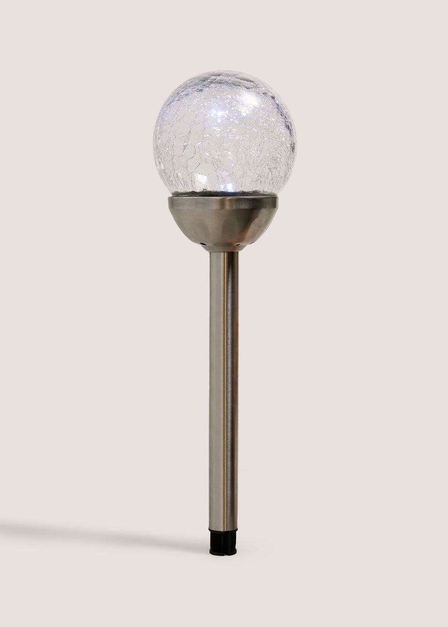 Metal Crackle Ball Stake Light