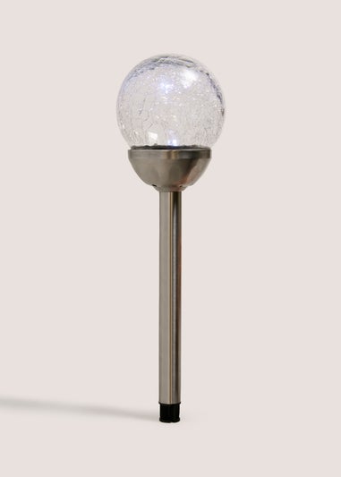 Metal Crackle Ball Stake Light