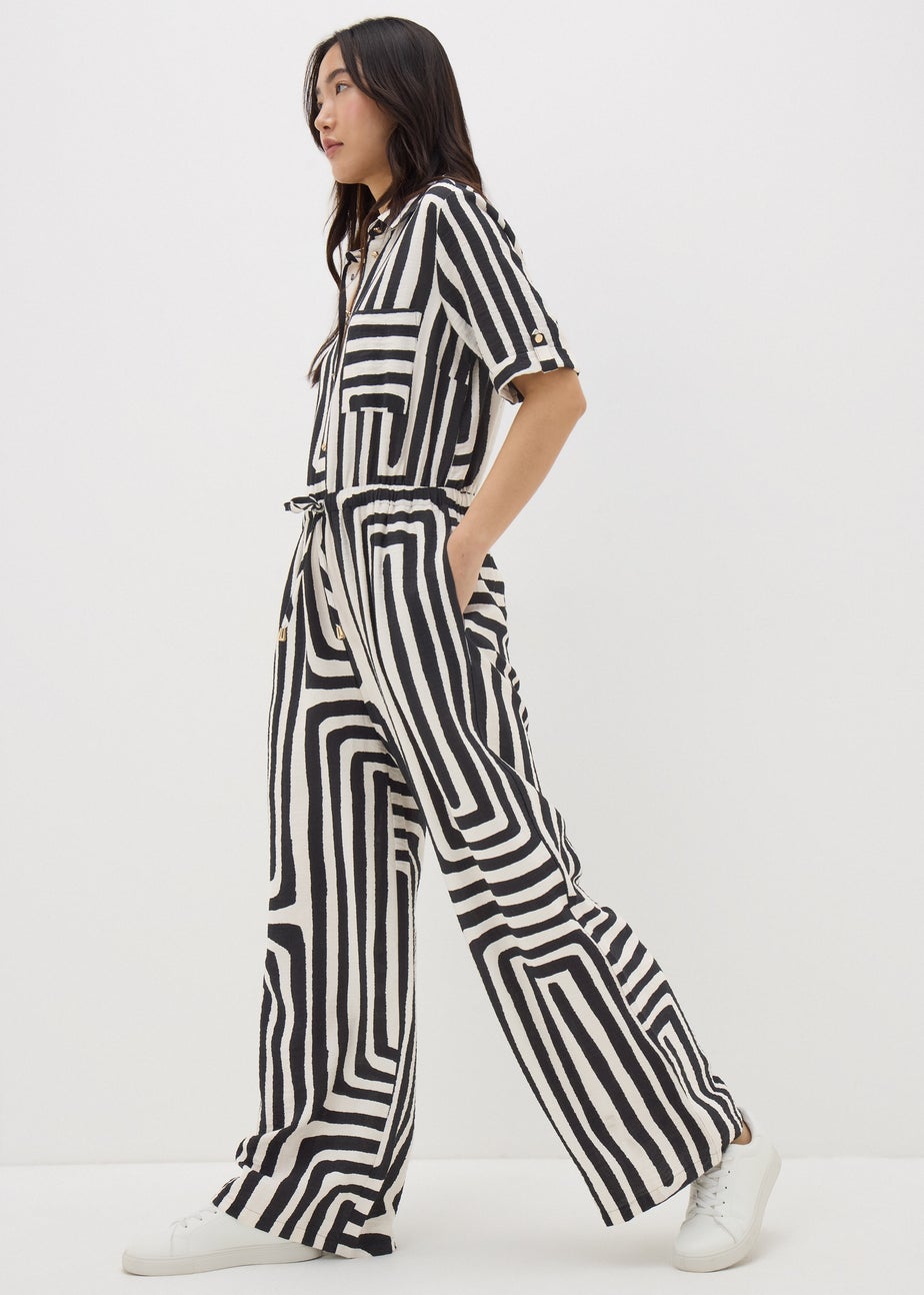 Et Vous Monochrome Geo Jumpsuit