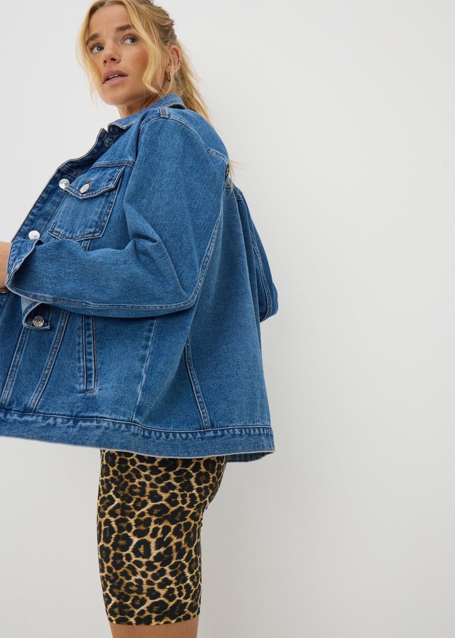 Brown Animal Cycling Shorts