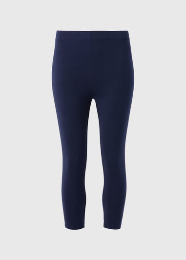 Navy Cropped Leggings