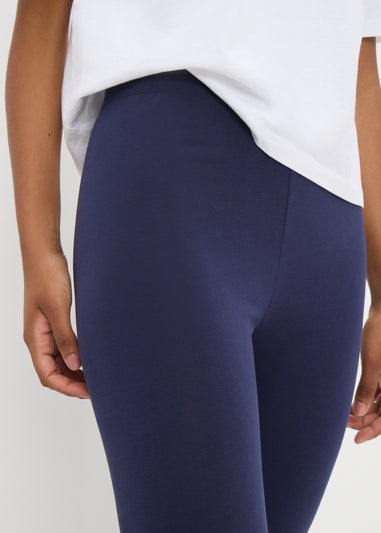 Navy Cropped Leggings