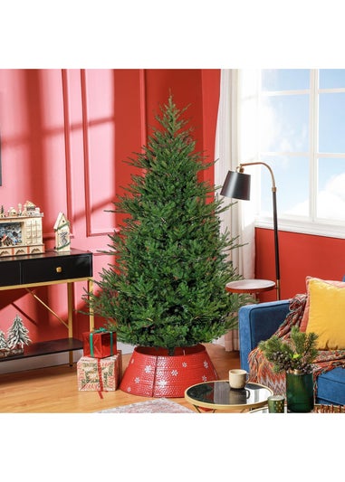 HOMCOM Green 6FT Hinged Branch Christmas Tree