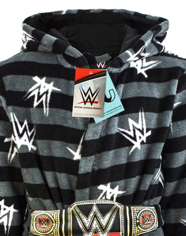 Vanilla Underground WWE Boys Grey Championship Belt Bathrobe (5 - 14 Years)