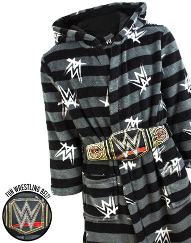Vanilla Underground WWE Boys Grey Championship Belt Bathrobe (5 - 14 Years)