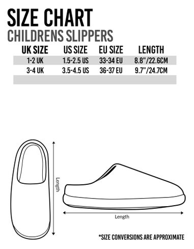 Vanilla Underground Friends Girls Grey Central Perk Graphic Mule Slippers (1 - 4 Older)