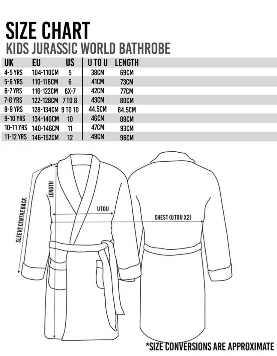 Jurassic World Boys Green Camo Logo Print Bathrobe (4 - 12 Years)