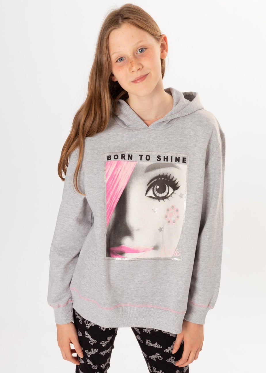 Barbie Girls Grey Hoodie and Legging Set (3-12 Years)