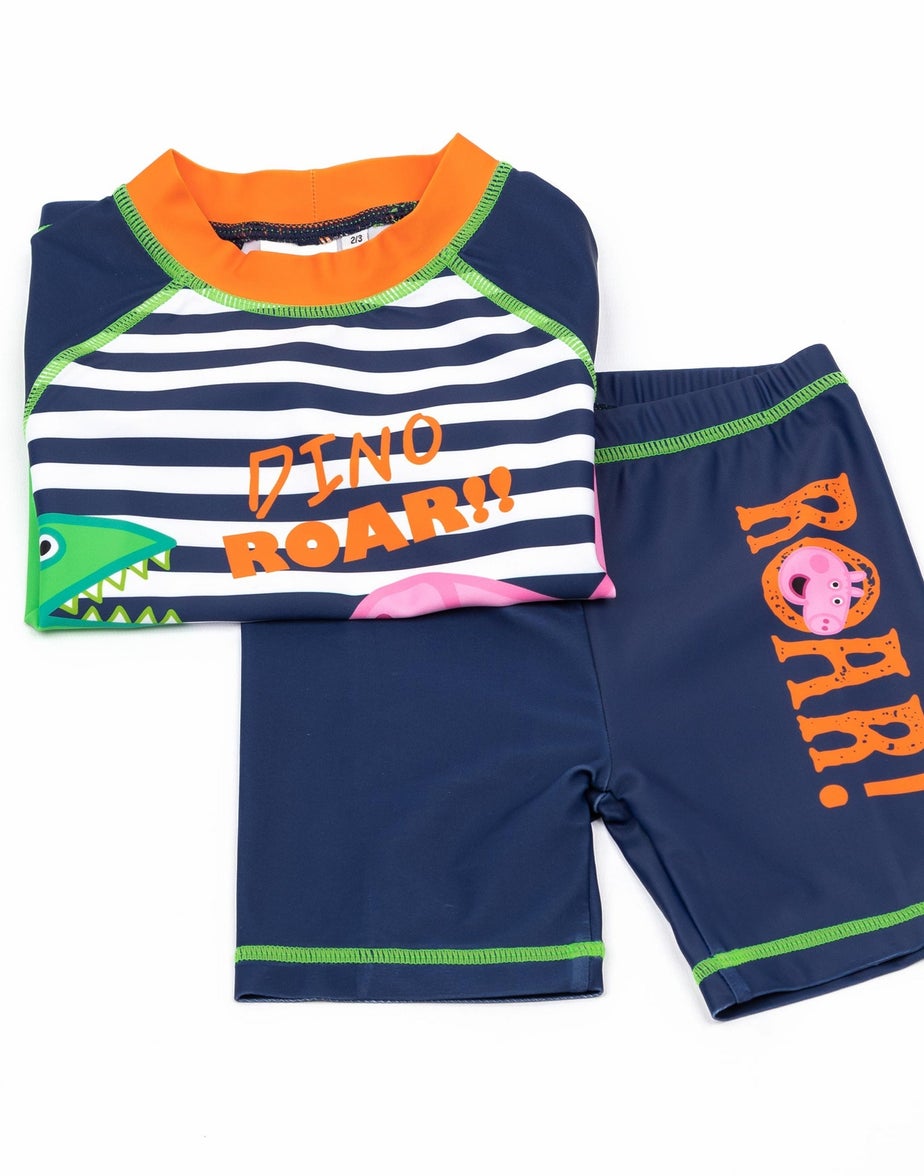 Vanilla Underground Peppa Pig Boys Blue 2 Piece Swim Set (12 Months-6 Years)