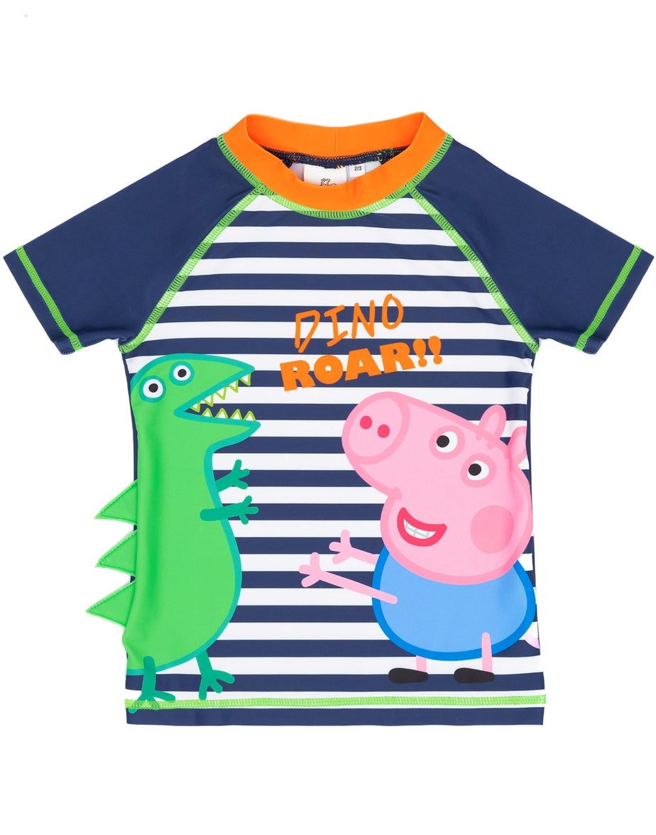 Vanilla Underground Peppa Pig Boys Blue 2 Piece Swim Set (12 Months-6 Years)