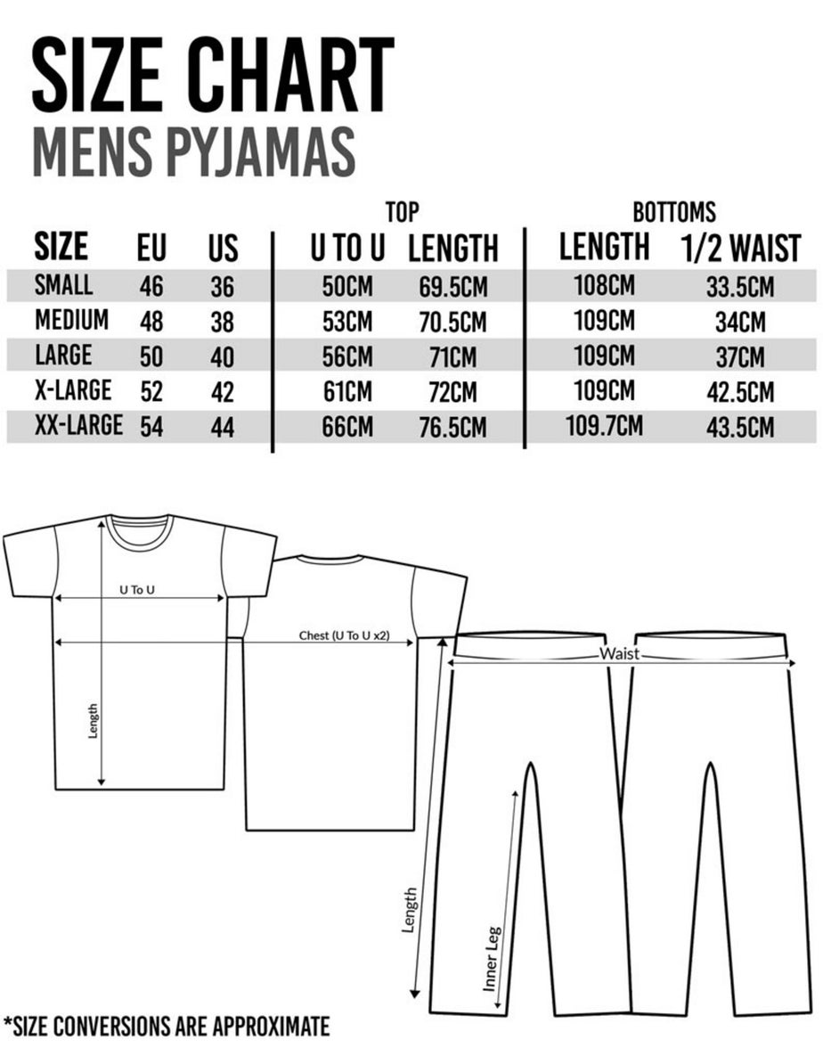 Vanilla Underground Marvel Mens Black Logo Short Sleeve Long Leg Pyjama Set