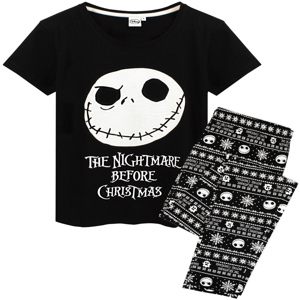 Disney The Nightmare Before Christmas Black Pyjama Set