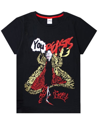 Disney Black Cruella De Vil T-Shirt and Lounge Pants