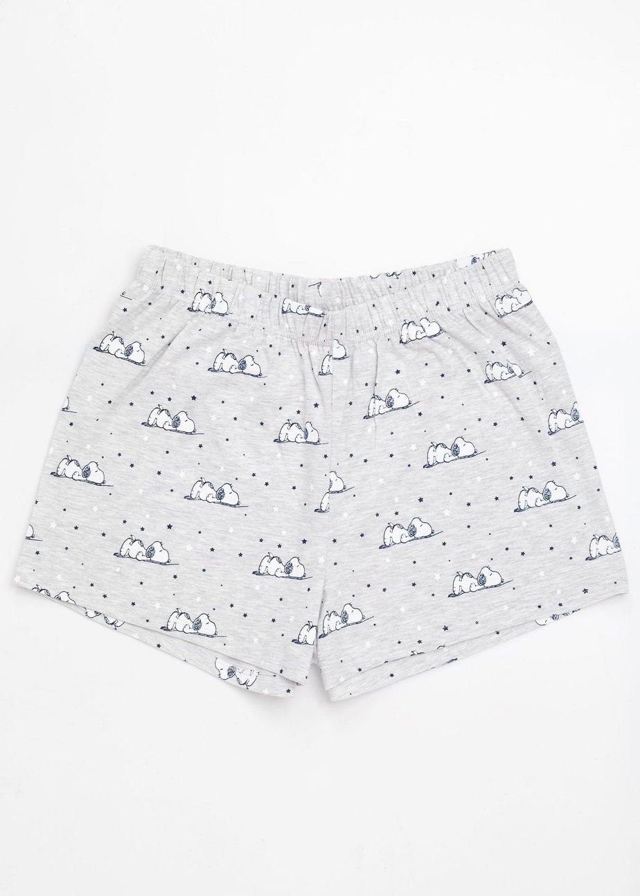 Peanuts Blue Snoopy Short Sleeve Short Leg Pyjama Set