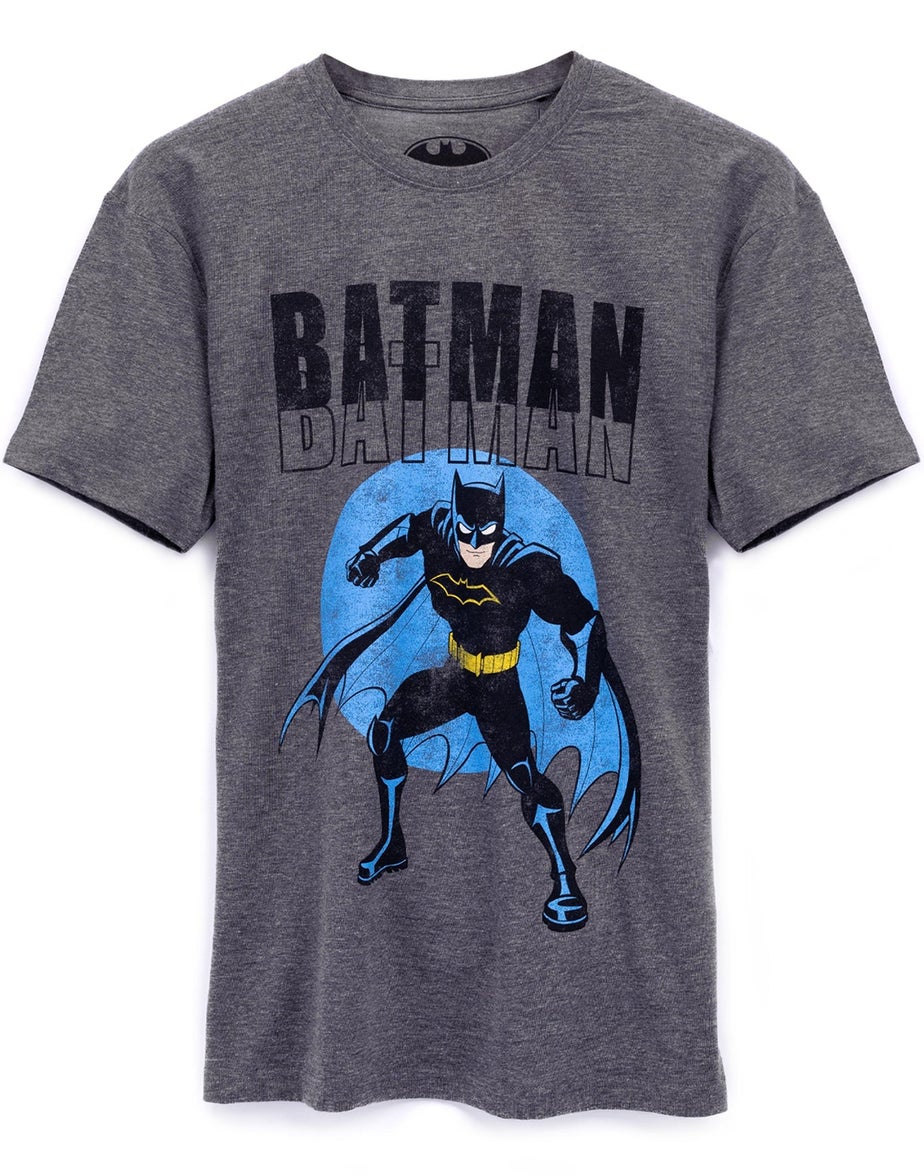 Vanilla Underground DC Comics Mens Grey Batman T-Shirt