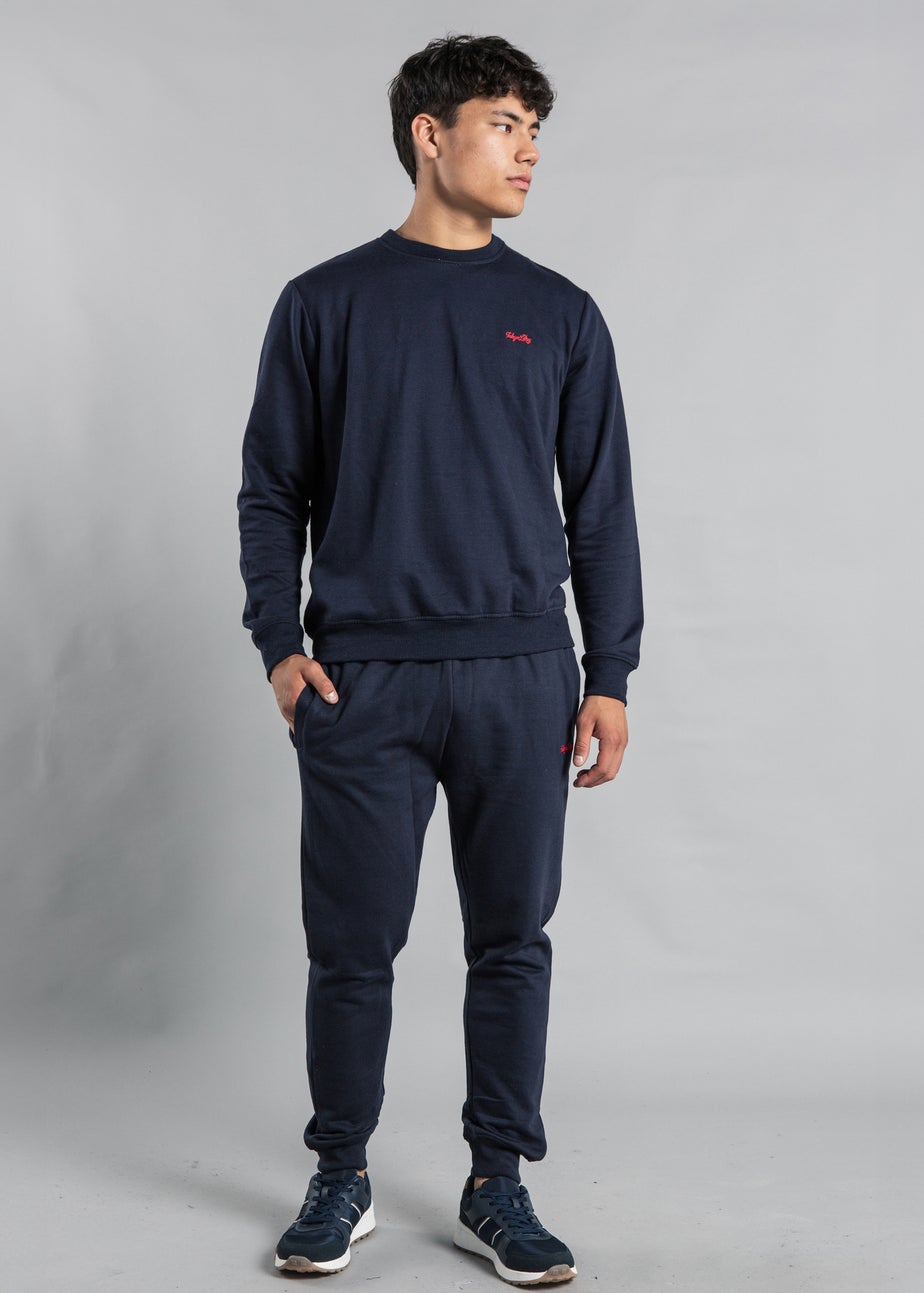 Tokyo Laundry Navy Sweatshirt and Jogger Co-ord Set