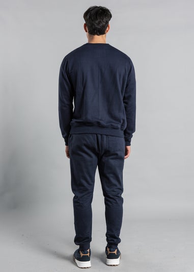 Tokyo Laundry Navy Sweatshirt and Jogger Co-ord Set