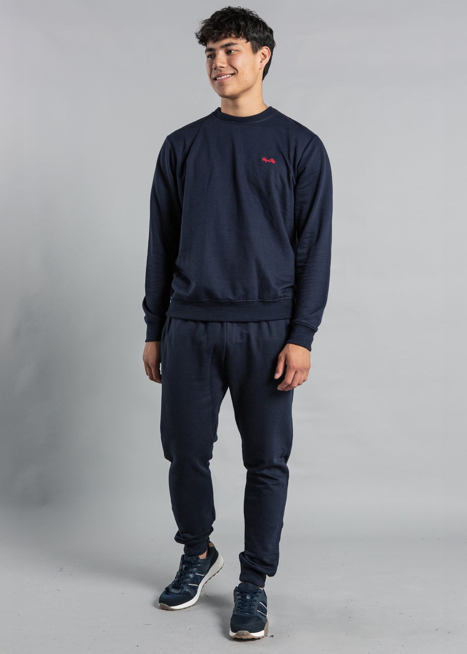 Tokyo Laundry Navy Sweatshirt and Jogger Co-ord Set