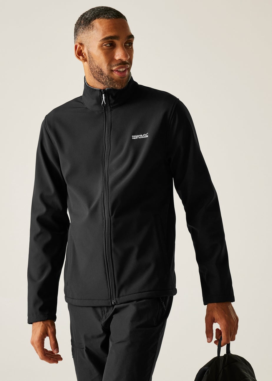 Regatta Black Men's Cera V Water Repellent Softshell Jacket