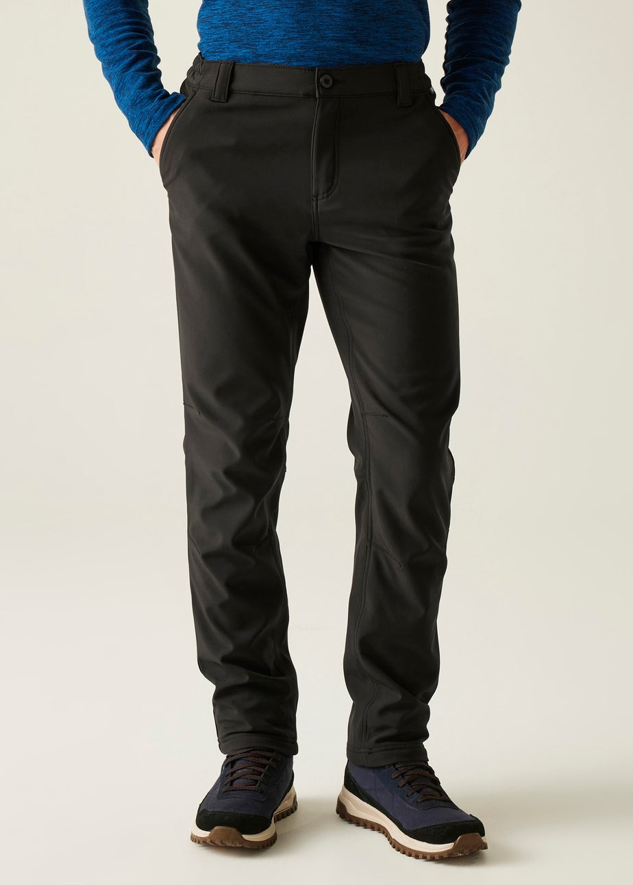 Regatta Black Fenton Softshell Walking Trousers