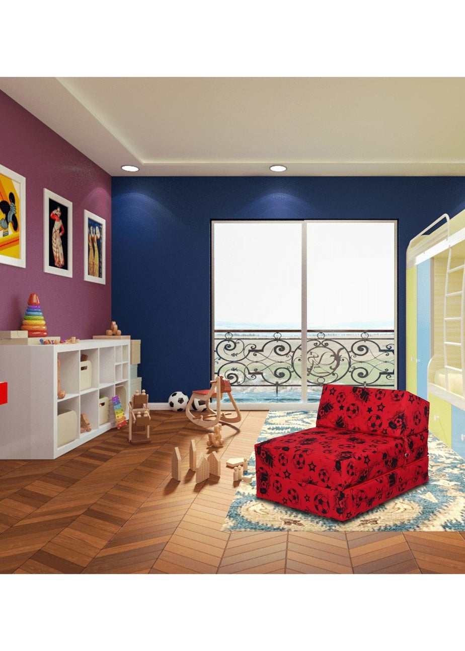 Kaikoo Red Goal Print Chairbed