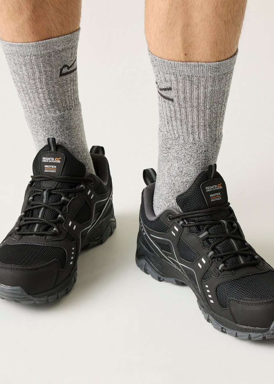 Regatta Black Granit Vendeavour Waterproof Isotex Walking Shoes