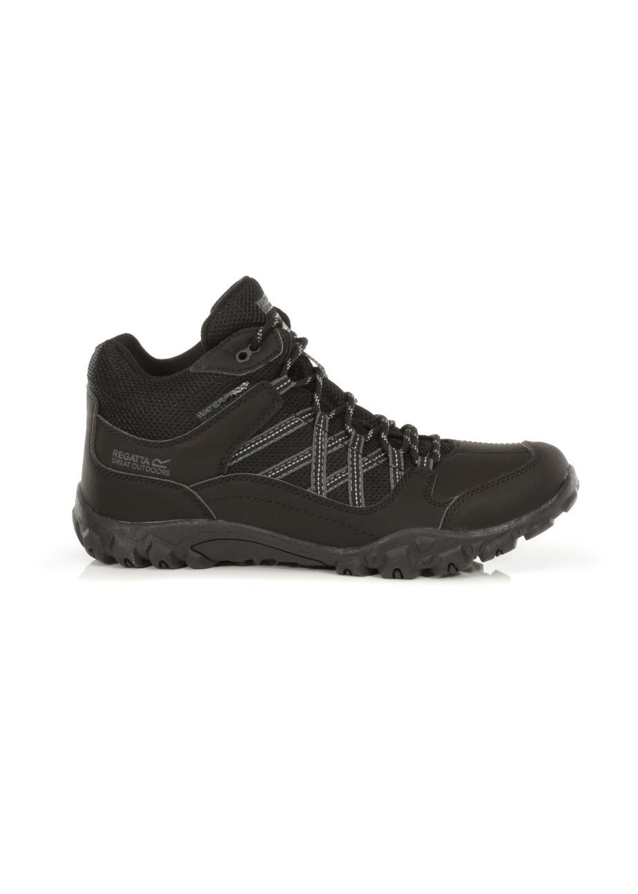 Regatta Black Granite Edgepoint Waterproof Isotex Mid Walking Boots