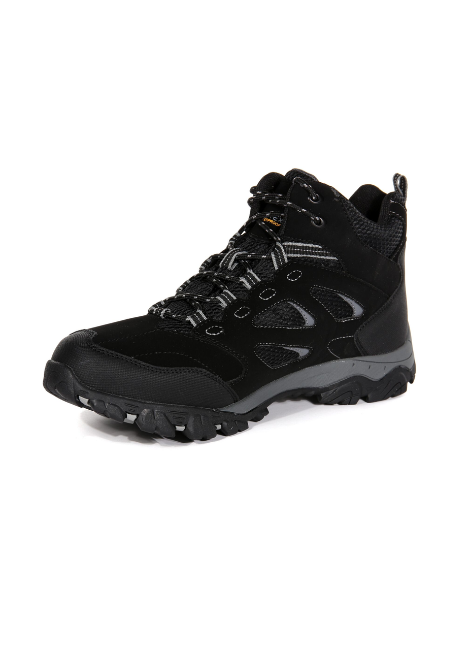 Regatta Black Granite  Holcombe Waterproof Mid Walking Boots
