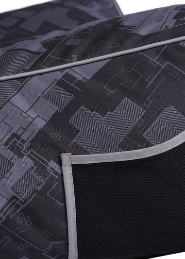 Kaikoo Black/Grey Relaxer Gaming Chair with Quilting