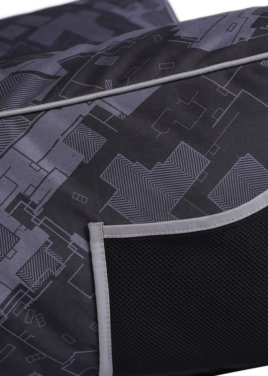 Kaikoo Black/Grey Relaxer Gaming Chair with Quilting