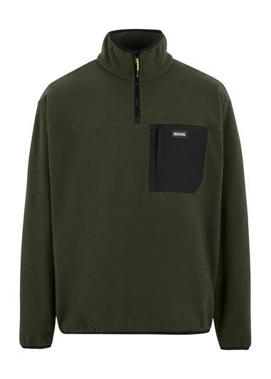 Regatta Khaki Men's Frankie Half Zip Stretch Fleece
