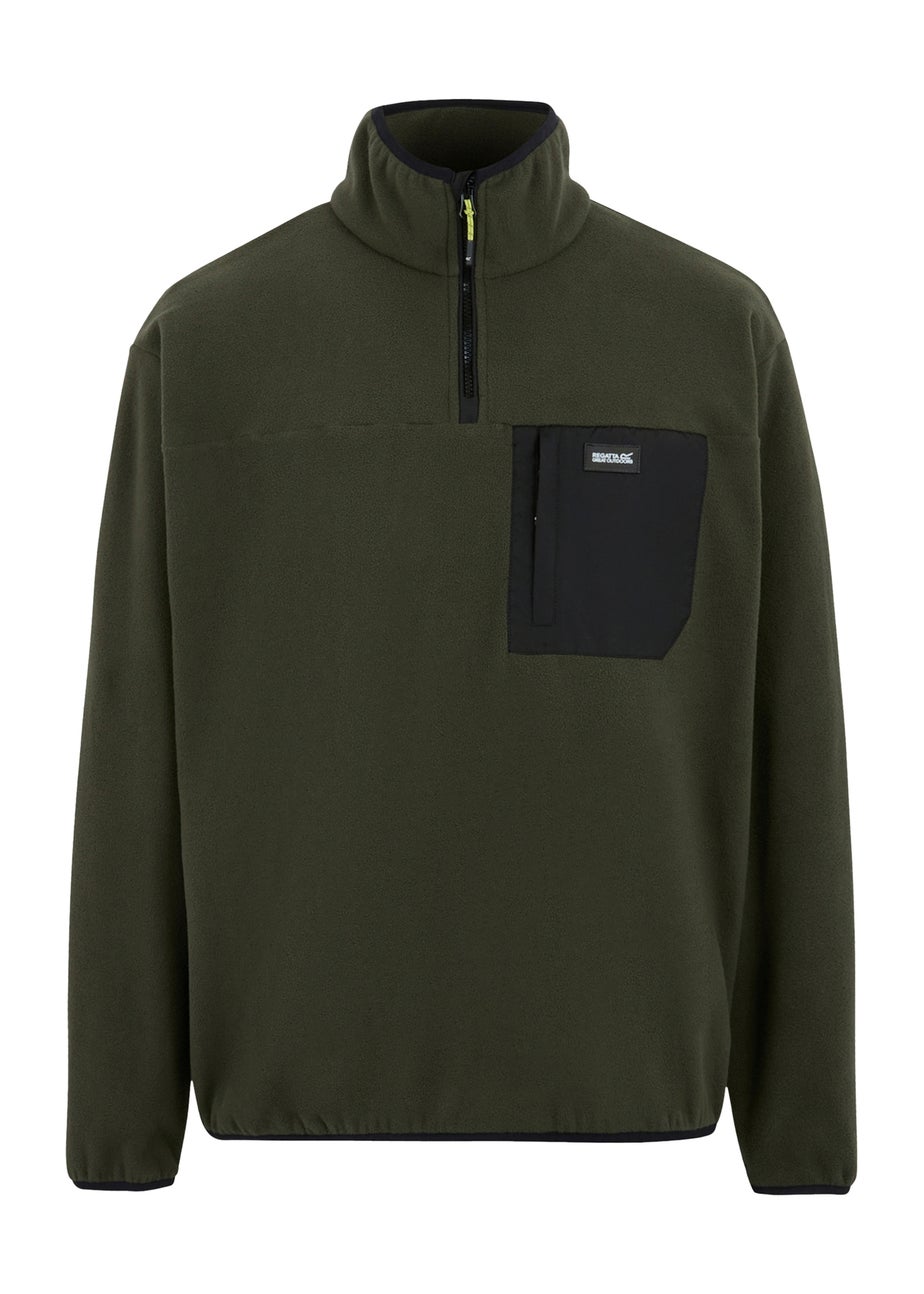 Regatta Khaki Men's Frankie Half Zip Stretch Fleece