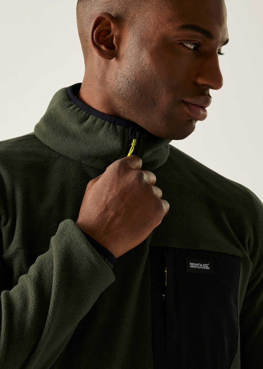 Regatta Khaki Men's Frankie Half Zip Stretch Fleece