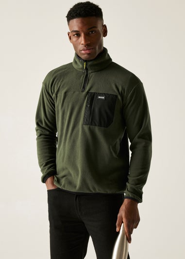 Regatta Khaki Men's Frankie Half Zip Stretch Fleece