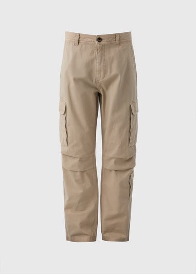 Stone Loose Cargo Trousers