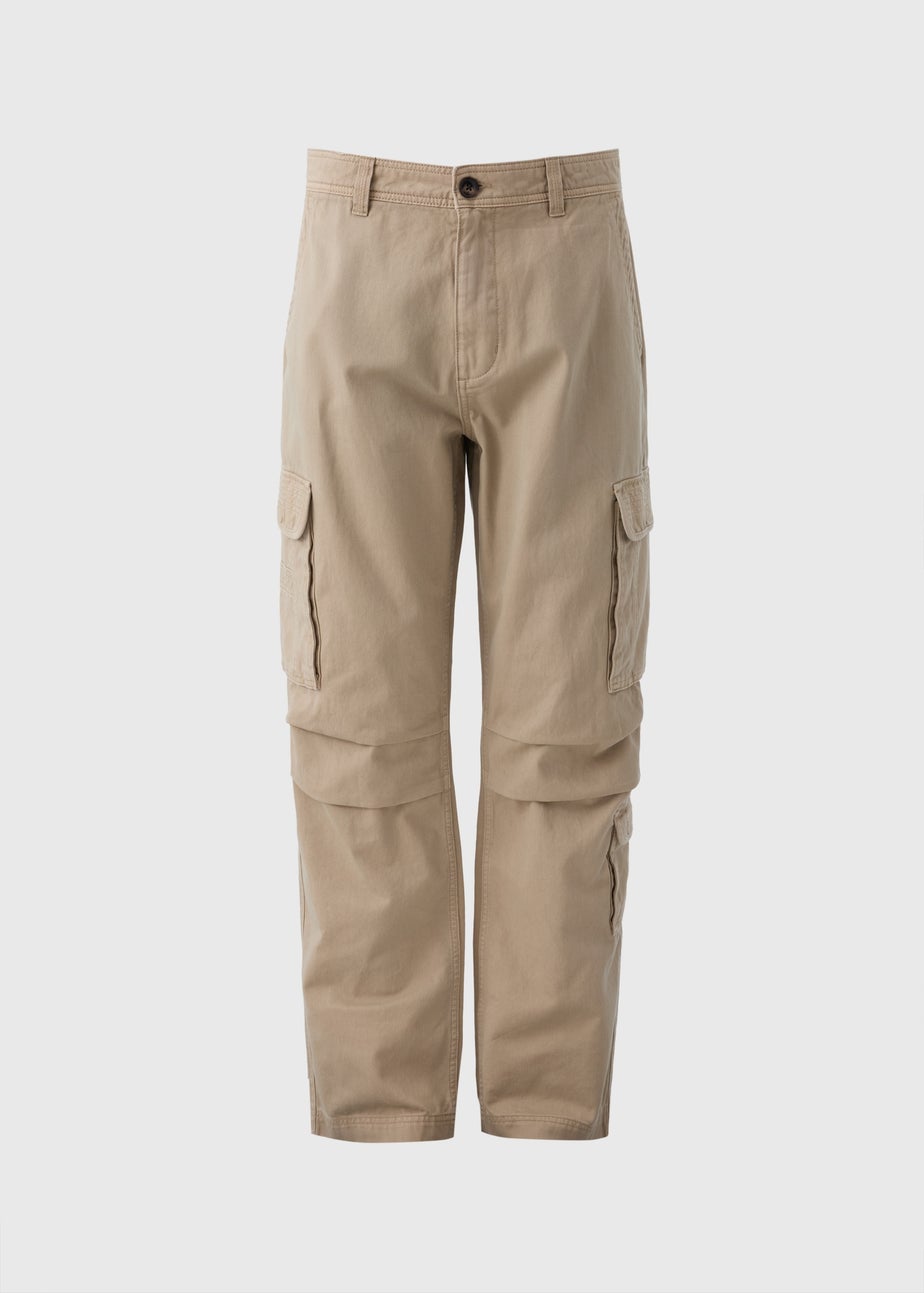 Stone Loose Cargo Trousers