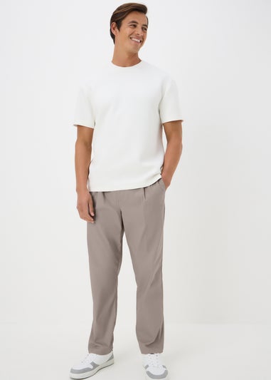 Mushroom Smart Trousers