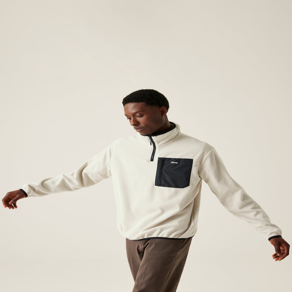Regatta White Men's Frankie Half Zip Stretch Fleece