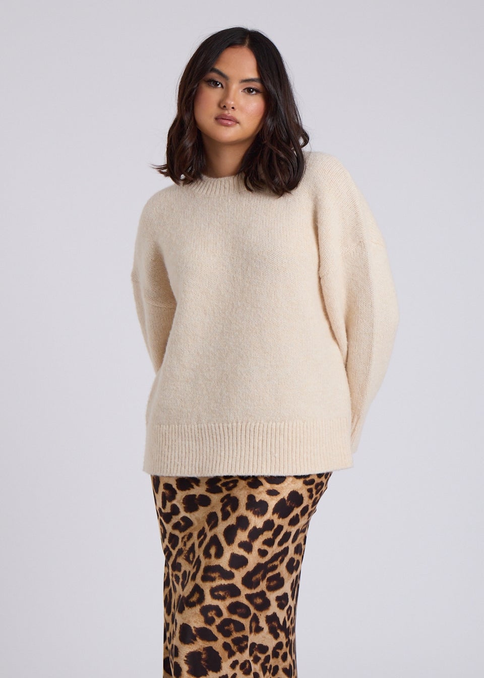 Urban Bliss Cream Wool Blend Jumper