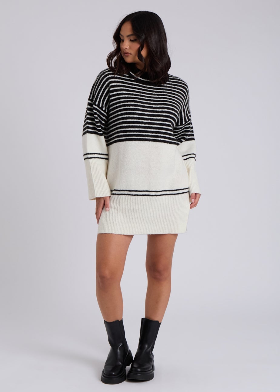 Urban Bliss Black Stripe Mini Dress