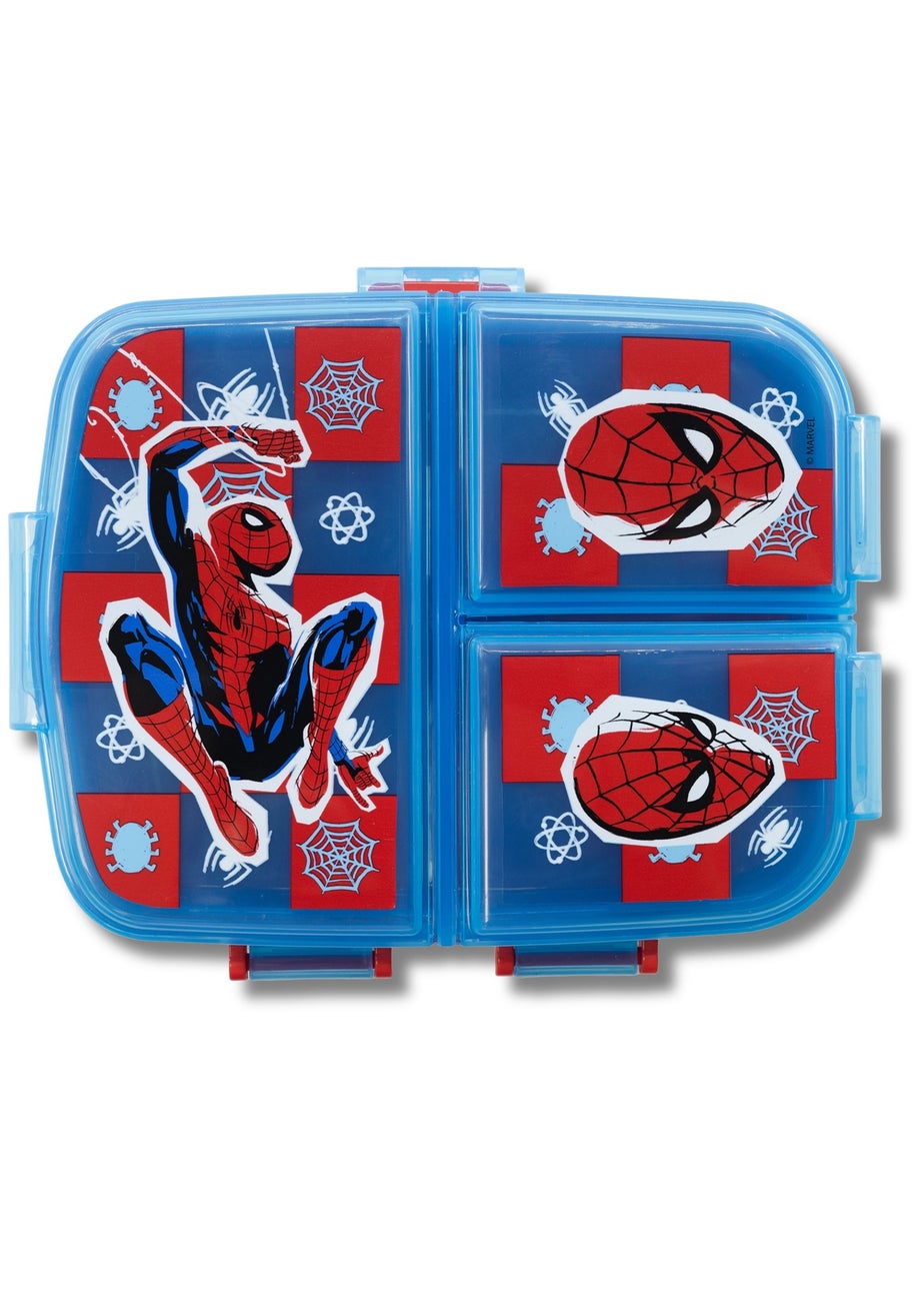 Spiderman Blue XL Lunch Box Set with 3D Bottle