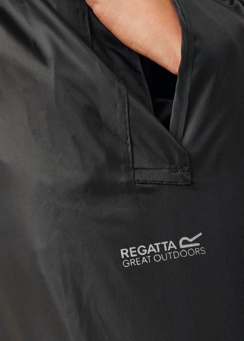 Regatta Black Kids Stormbreak Waterproof Hydrofort Overtrousers (3-16 Years)