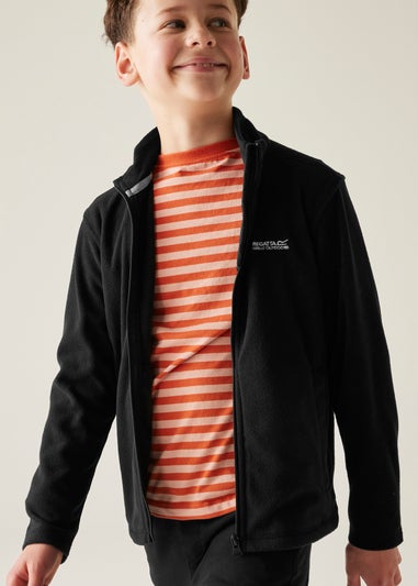 Regatta Black Kids King II Anti-Pill Symmetry Fleece (3-16 Years)