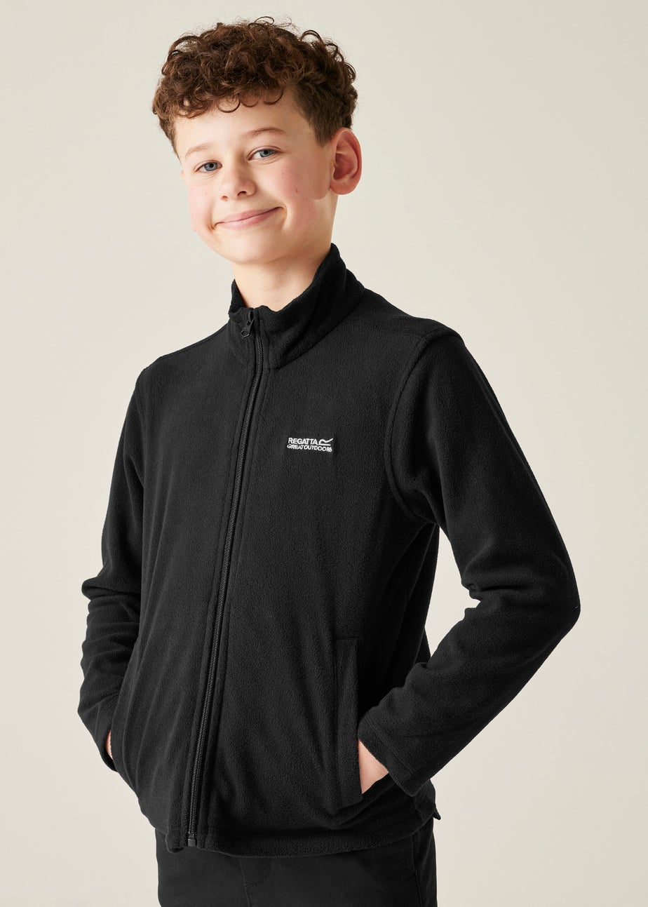 Regatta Black Kids King II Anti-Pill Symmetry Fleece (3-16 Years)
